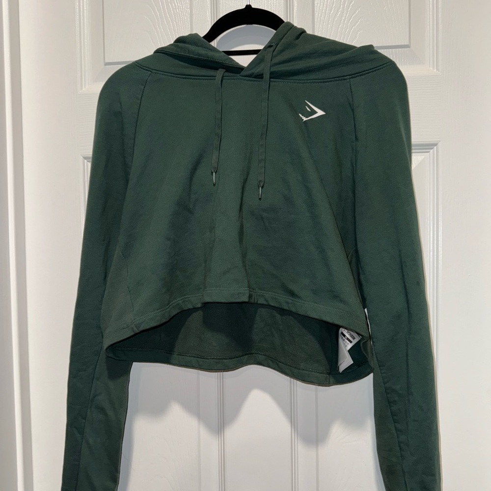 Gymshark cropped hoodie.